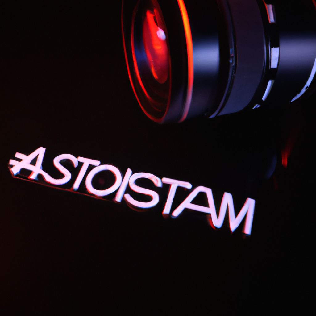 Assetstream Pro logo circular minimal con líneas tecnológicas color azul